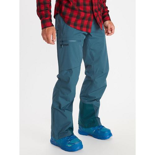 Marmot Ski Pants Blue Grey NZ - Refuge Pants Mens NZ7513689